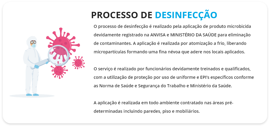 processos de desinfecção